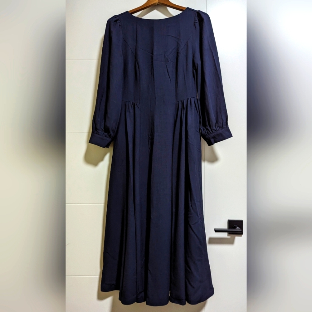 Xiaolizi blue linen dress in size Medium